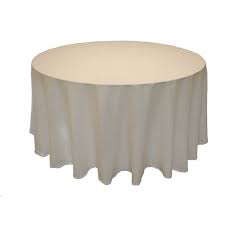 Table Cloth 6 foot Round White - Breuers Hire